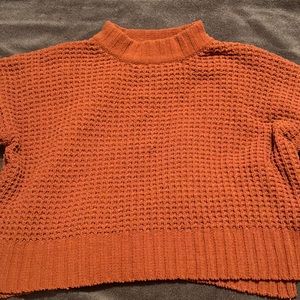 burnt orange knitted sweater size large